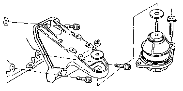 Right Engine Rubber Mount Drawing; 3.3k